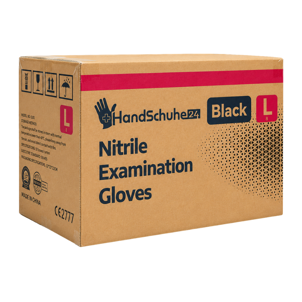 Handschuhe24 Black Premium Nitrilhandschuhe
