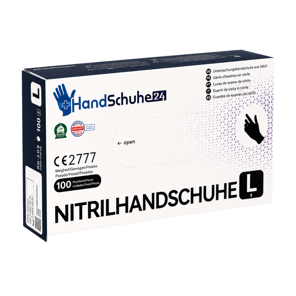 Handschuhe24 Black Premium Nitrilhandschuhe