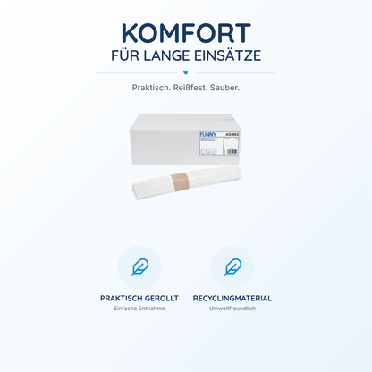 FUNNY LDPE-Regenerat Müllbeutel, weiß extra ca. 60 l, 600 x 700 mm