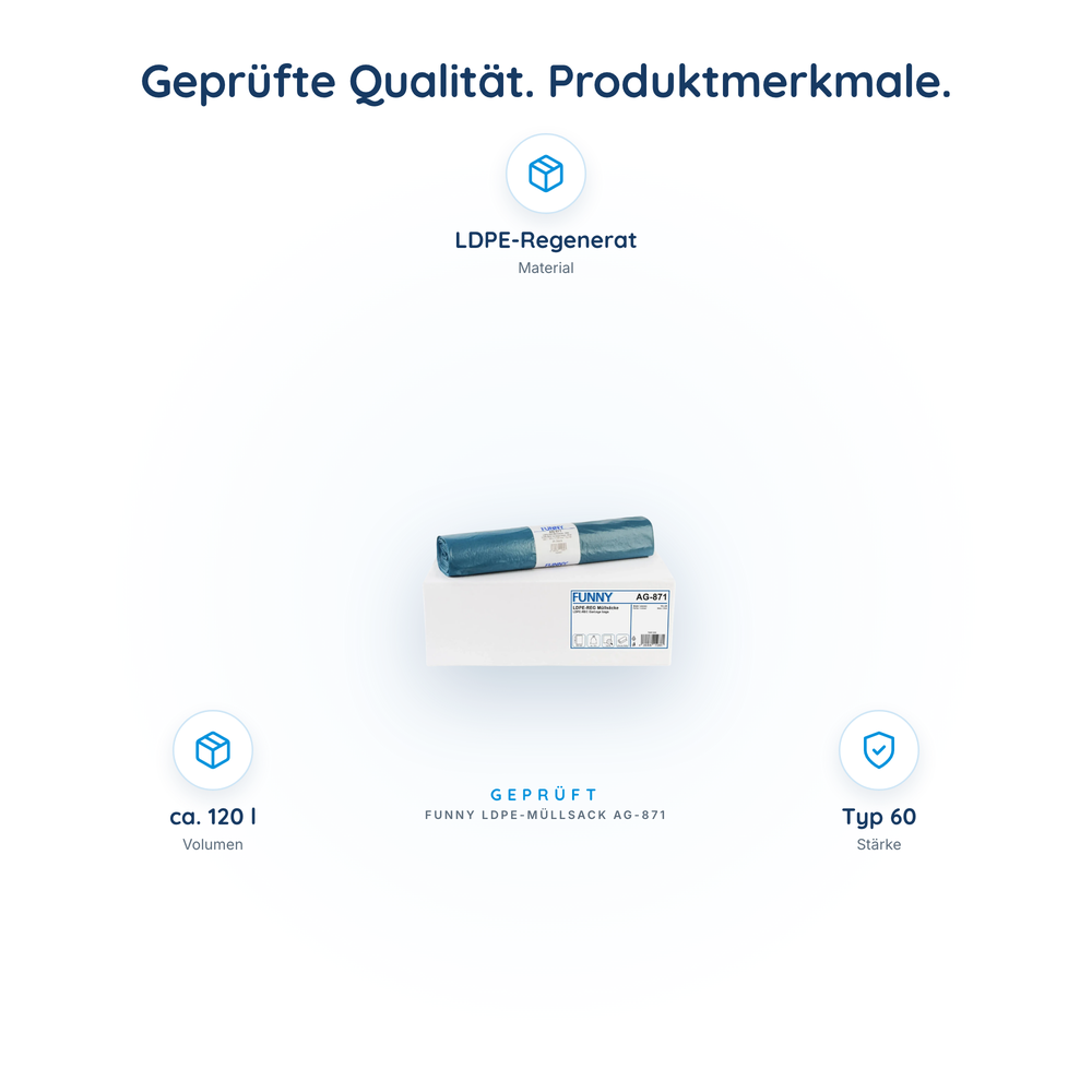 FUNNY LDPE-Regenerat Müllsäcke