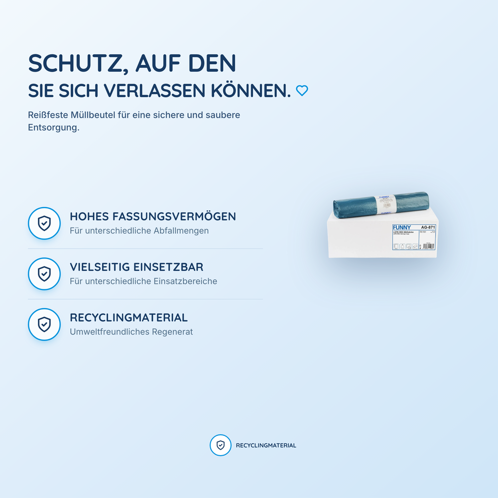 FUNNY LDPE-Regenerat Müllsäcke