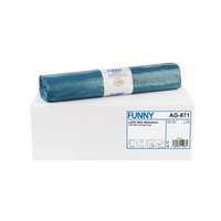 FUNNY LDPE-Regenerat Müllsäcke Typ 60, blau | armedion