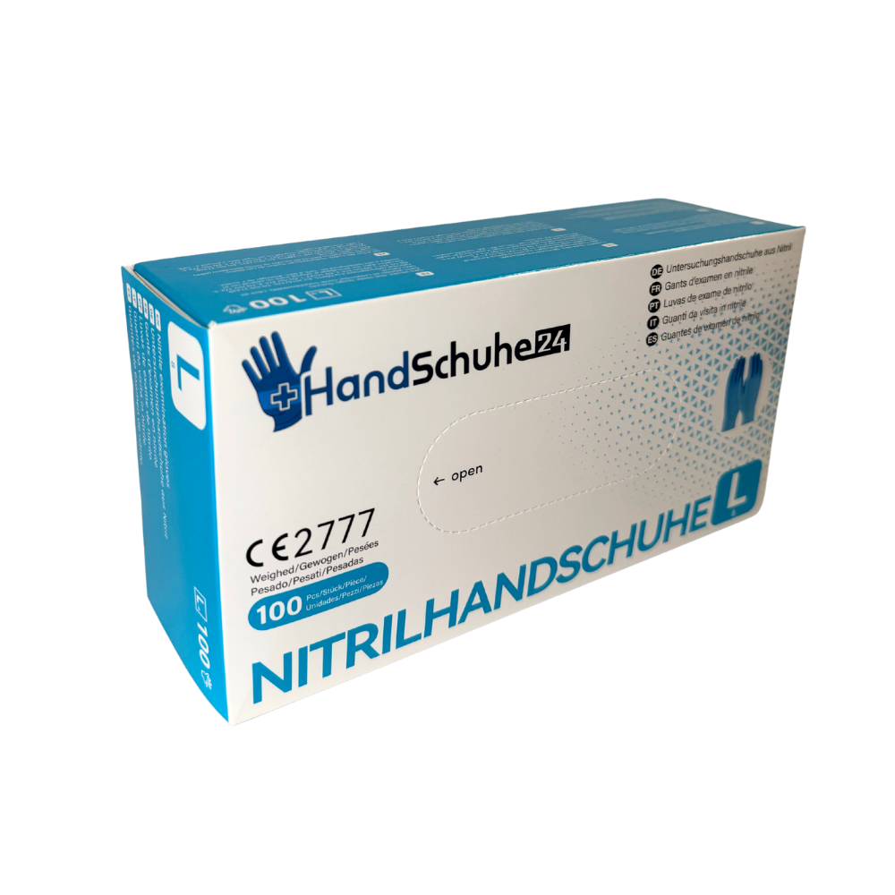 Handschuhe24 Premium Nitrilhandschuhe, 100er-Box, Größe L | armedion
