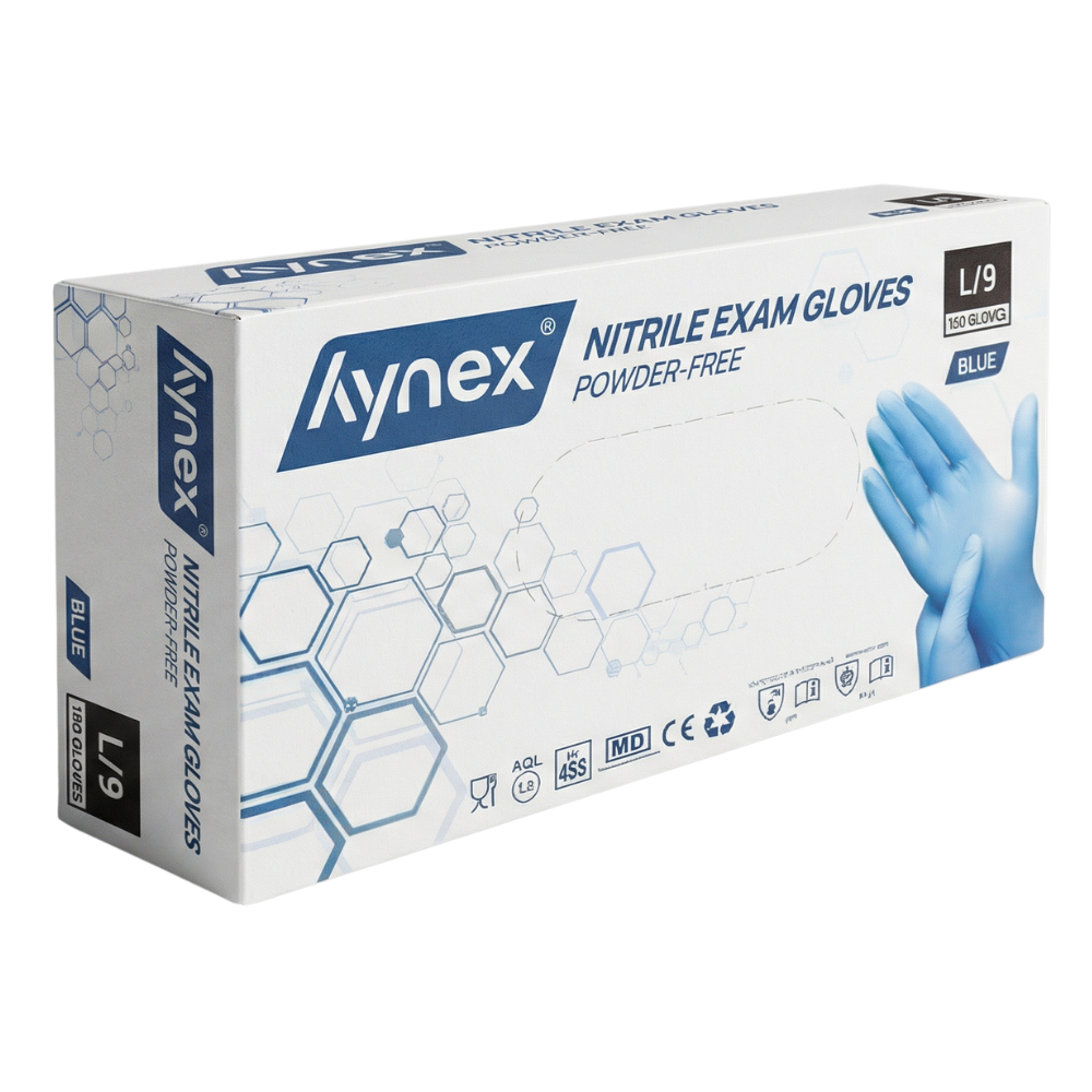 hynex Premium Nitrilhandschuhe blau, 100er-Box, Größe L | armedion
