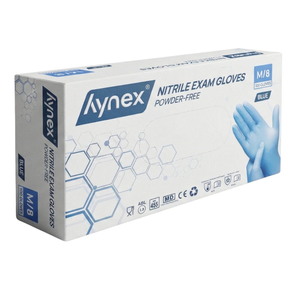 hynex Premium Nitrilhandschuhe blau, 100er-Box, Größe M | armedion