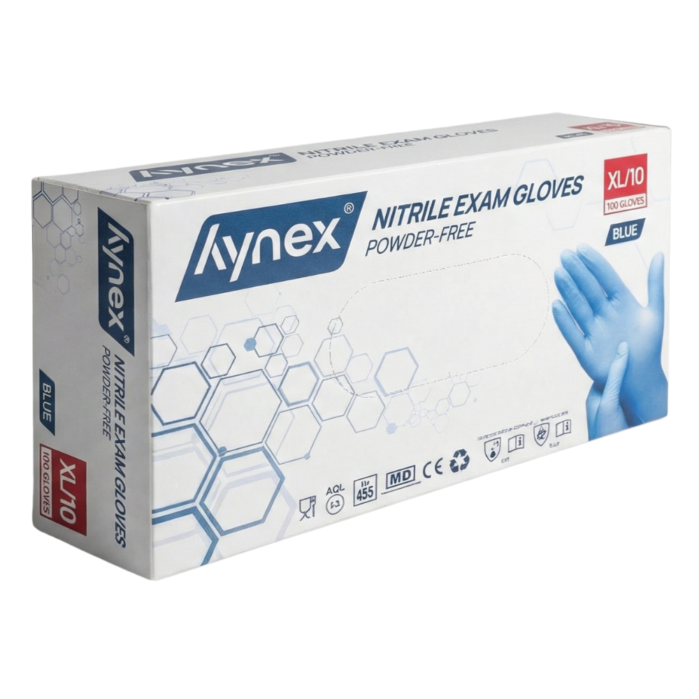 hynex Premium Nitrilhandschuhe blau, 100er-Box, Größe XL | armedion