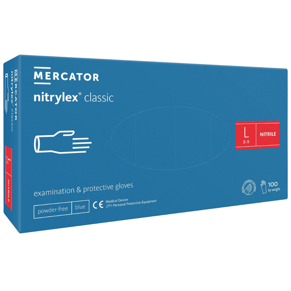 Mercator nitrylex classic blue Nitrilhandschuhe, 100er-Box, Größe L | armedion