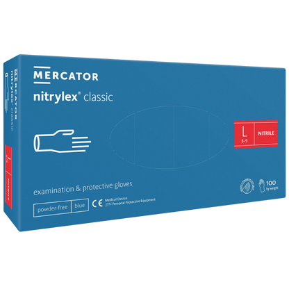 Mercator nitrylex classic blue Nitrilhandschuhe, 100er-Box, Größe L | armedion