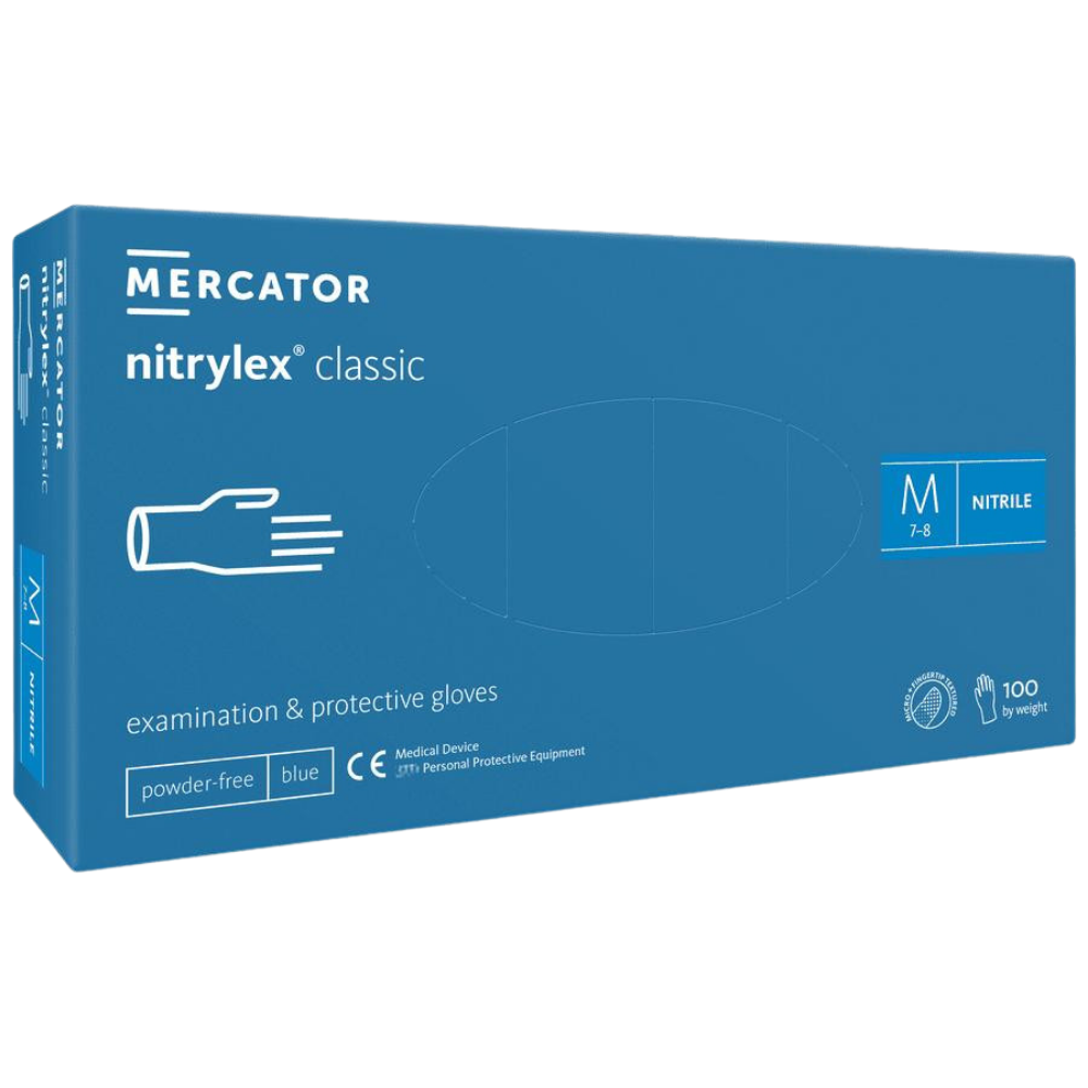 Mercator nitrylex classic blue Nitrilhandschuhe, 100er-Box, Größe M | armedion