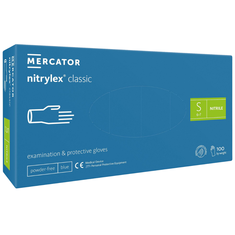 Mercator nitrylex classic blue Nitrilhandschuhe, 100er-Box, Größe S | armedion