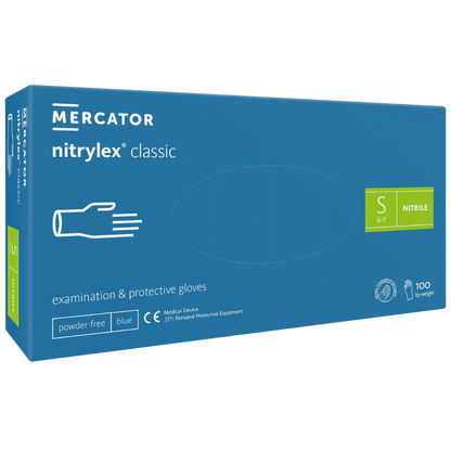 Mercator nitrylex classic blue Nitrilhandschuhe, 100er-Box, Größe S | armedion
