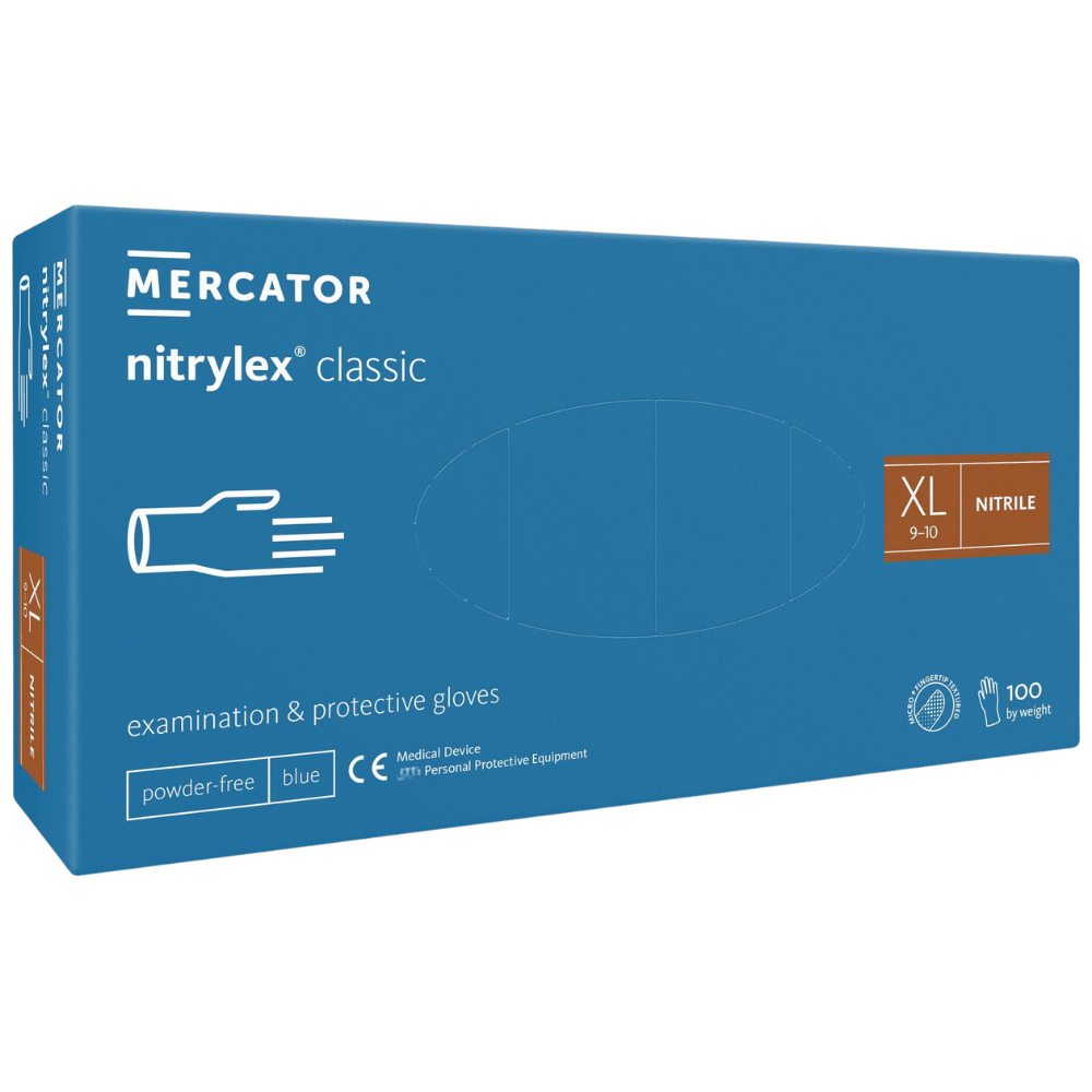 Mercator nitrylex classic blue Nitrilhandschuhe, 100er-Box, Größe XL | armedion